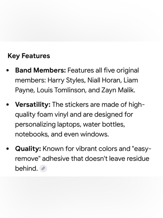 $10 Add-on 🆕One Direction Sticker Pack by Panini - Picture 3 of 14
